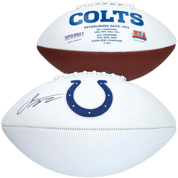 Jonathan Taylor Indianapolis Colts Autographed Wilson White Panel Football - Fanatics Authentic Certified