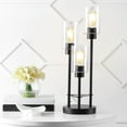 thumbnail image 1 of JONATHAN Y Axel Modern 20.5" 3-Light Iron/Seeded Glass Modern Industrial LED Table Lamp, Black, JYL3084A, 1 of 7