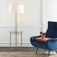 thumbnail image 1 of JONATHAN Y Charles 59" Metal/Glass LED Side Table and Floor Lamp, Brass, 1 of 8