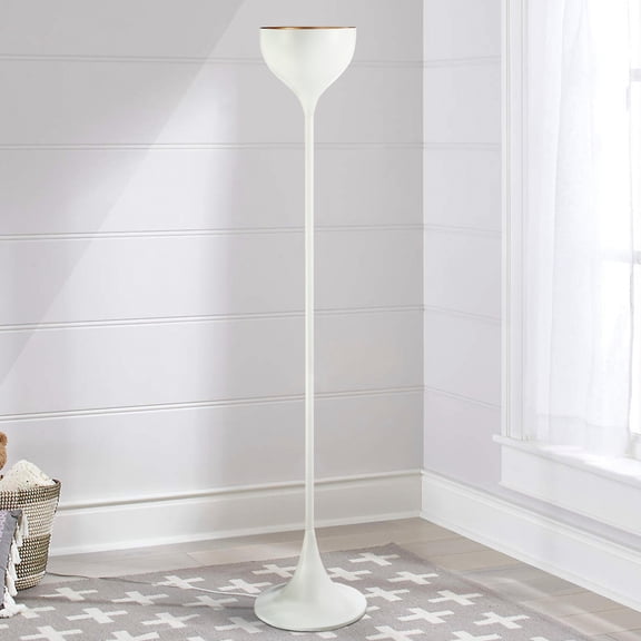 JONATHAN Y Joyce 69.5" Metal LED Floor Lamp, White, JYL3075A