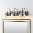 thumbnail image 1 of JONATHAN Y Levi 24.5" 3-Light Industrial Farmhouse Iron LED Vanity, Nickel, 1 of 9