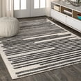 thumbnail image 1 of Jonathan Y Moroccan Hype Contemporary Cream Black Area Rugs, 5 3 x 7 7, Stain Resistant, 1 of 11