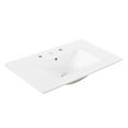 thumbnail image 1 of JONATHAN Y Ancillary 3-Hole 30 in. W x 18.25 in. D Classic Contemporary Rectangular Ceramic Single Sink Basin Vanity Top, White, 1 of 8