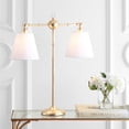 thumbnail image 1 of JONATHAN Y Ruth 31" 2-Light Contemporary Farmhouse Adjustable Metal Library LED Table Lamp, Gold Painting, JYL3074A, 1 of 8