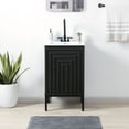 thumbnail image 1 of JONATHAN Y Rowan 20 in. W x 18 in. D x 33 in. H, 2-Shelf, Bath Vanity Cabinet ONLY, Black, VAN1018C, 1 of 7