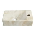 thumbnail image 1 of Jonathan Y Wall Mounted Rectangular Ceramic Mini Sink, Right-Side Faucet, 1 of 6
