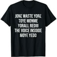 thumbnail image 1 of Jone Waste Yore Toye Toye Monme Yorall Rediii Lyrics Gifts T-Shirt, 1 of 4