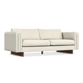 thumbnail image 1 of Simpli Home Jones 84 inch Wide Contemporary Sofa in Ivory Tightly Woven Performance Fabric, 1 of 9