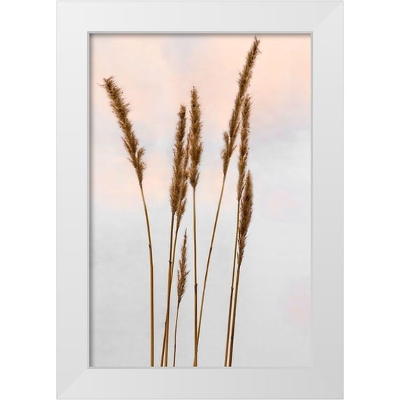 Jones, Adam 13x18 White Modern Wood Framed Museum Art Print Titled - Sunset Pond II