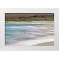 thumbnail image 1 of Jones, Adam 14x11 White Modern Wood Framed Museum Art Print Titled - Surf pattern washing up on white sandy beach-Espanola Island-Galapagos Islands-Ecuador, 1 of 4