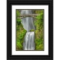 thumbnail image 1 of Jones, Adam 17x24 Black Ornate Wood Framed with Double Matting Museum Art Print Titled - Multnomah Falls-Columbia River Gorge-Oregon, 1 of 4
