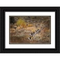 thumbnail image 1 of Jones, Adam 18x13 Black Ornate Wood Framed with Double Matting Museum Art Print Titled - Rail fence in autumn-Grand Teton National Park-Wyoming, 1 of 4