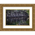 thumbnail image 1 of Jones, Adam 18x13 Gold Ornate Wood Framed with Double Matting Museum Art Print Titled - Cypress knees along-Econlockhatchee River-a blackwater tributary of the St Johns River, 1 of 4