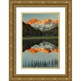 thumbnail image 1 of Jones, Adam 23x32 Gold Ornate Wood Framed with Double Matting Museum Art Print Titled - Alpine tarn-Tuolumne Meadows sunrise-Yosemite National Park-California, 1 of 4