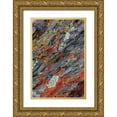thumbnail image 1 of Jones, Adam 23x32 Gold Ornate Wood Framed with Double Matting Museum Art Print Titled - Colorful red and yellow lichens on rocks-eastern Sierra Range-California, 1 of 4