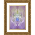 thumbnail image 1 of Jones, Adam 23x32 Gold Ornate Wood Framed with Double Matting Museum Art Print Titled - Star of Bethlehem and Iris in background, 1 of 4