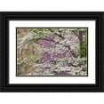 thumbnail image 1 of Jones, Adam 24x17 Black Ornate Wood Framed with Double Matting Museum Art Print Titled - Flowering dogwood tree and distant Eastern redbud-Kentucky, 1 of 4