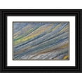 thumbnail image 1 of Jones, Adam 24x17 Black Ornate Wood Framed with Double Matting Museum Art Print Titled - Pattern on mountain slope-Svalbard-Norway, 1 of 4