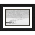 thumbnail image 1 of Jones, Adam 32x23 Black Ornate Wood Framed with Double Matting Museum Art Print Titled - Irrigation sprinkler system in winter snowstorm-Kalispell-Montana, 1 of 4