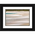 thumbnail image 1 of Jones, Adam 32x23 Black Ornate Wood Framed with Double Matting Museum Art Print Titled - Surf pattern washing up on white sandy beach-Espanola Island-Galapagos Islands-Ecuador, 1 of 4