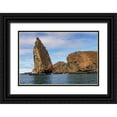 thumbnail image 1 of Jones, Adam 32x23 Black Ornate Wood Framed with Double Matting Museum Art Print Titled - Pinnacle Rock-Bartholomew Island-Galapagos Islands-Ecuador, 1 of 4