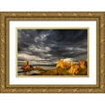 thumbnail image 1 of Jones, Adam 32x23 Gold Ornate Wood Framed with Double Matting Museum Art Print Titled - Sunset light on tufa formation-Mono Lake-Tufa State Natural Reserve-California, 1 of 4