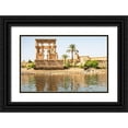 thumbnail image 1 of Jones, Alison 14x10 Black Ornate Wood Framed with Double Matting Museum Art Print Titled - Upper Egypt-Aswan between the two dams-Philae Temple of Isis-Trajans Kiosk-aka The Hypaethral Temple, 1 of 4