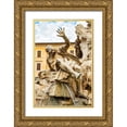 thumbnail image 1 of Jones, Alison 17x24 Gold Ornate Wood Framed with Double Matting Museum Art Print Titled - Italy-Rome Piazza Navona-Fountain of the Four Rivers, 1 of 4