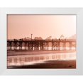 thumbnail image 1 of Jones, Alison 18x15 White Modern Wood Framed Museum Art Print Titled - Pier at Sunset, 1 of 4