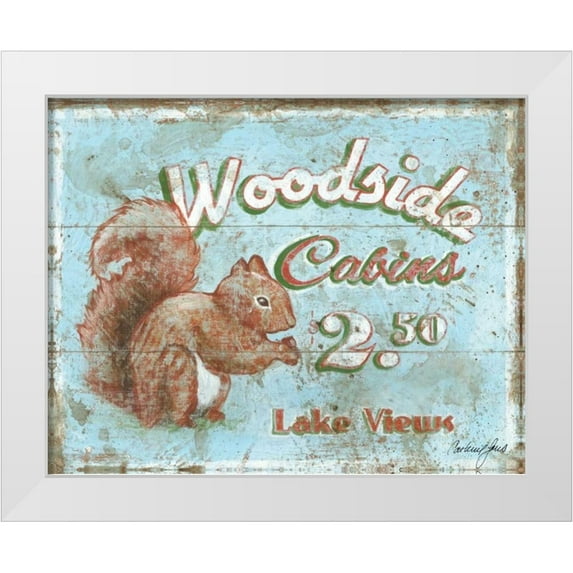 Jones, Catherine 14x12 White Modern Wood Framed Museum Art Print Titled - Woodside Cabins