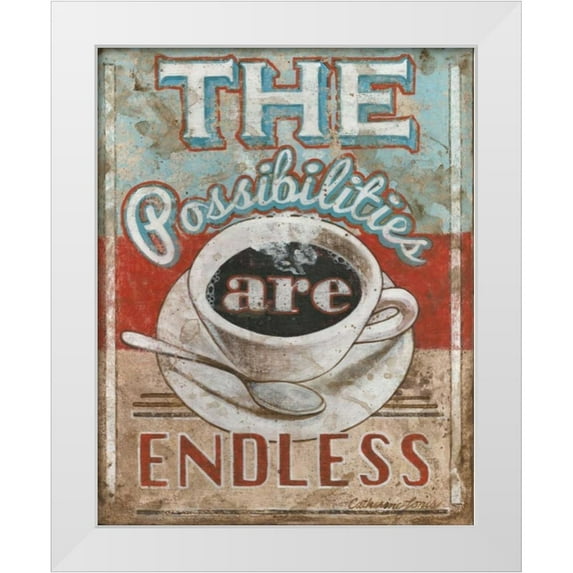 Jones, Catherine 15x18 White Modern Wood Framed Museum Art Print Titled - Possible