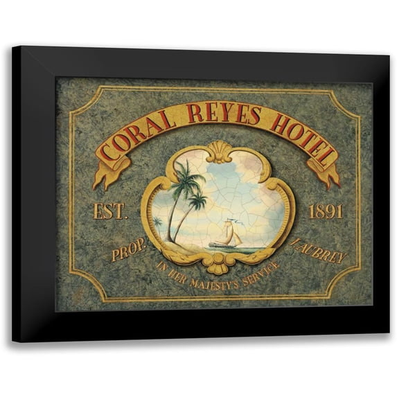 Jones, Catherine 24x20 Black Modern Framed Museum Art Print Titled - Coral Reyes Hotel