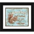 thumbnail image 1 of Jones, Catherine 32x26 Black Ornate Wood Framed with Double Matting Museum Art Print Titled - Woodside Cabins, 1 of 4