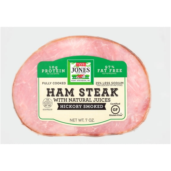 Jones Dairy Farm Boneless Hickory Smoked Ham Steak, 7oz.