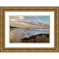 thumbnail image 1 of Jones, Mike 18x13 Gold Ornate Wood Framed with Double Matting Museum Art Print Titled - Evening Solitude, 1 of 4