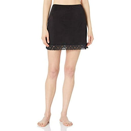 Jones NY Women's Silky Touch 16 Anti-Cling Above Knee Half Slip, BLACK, L