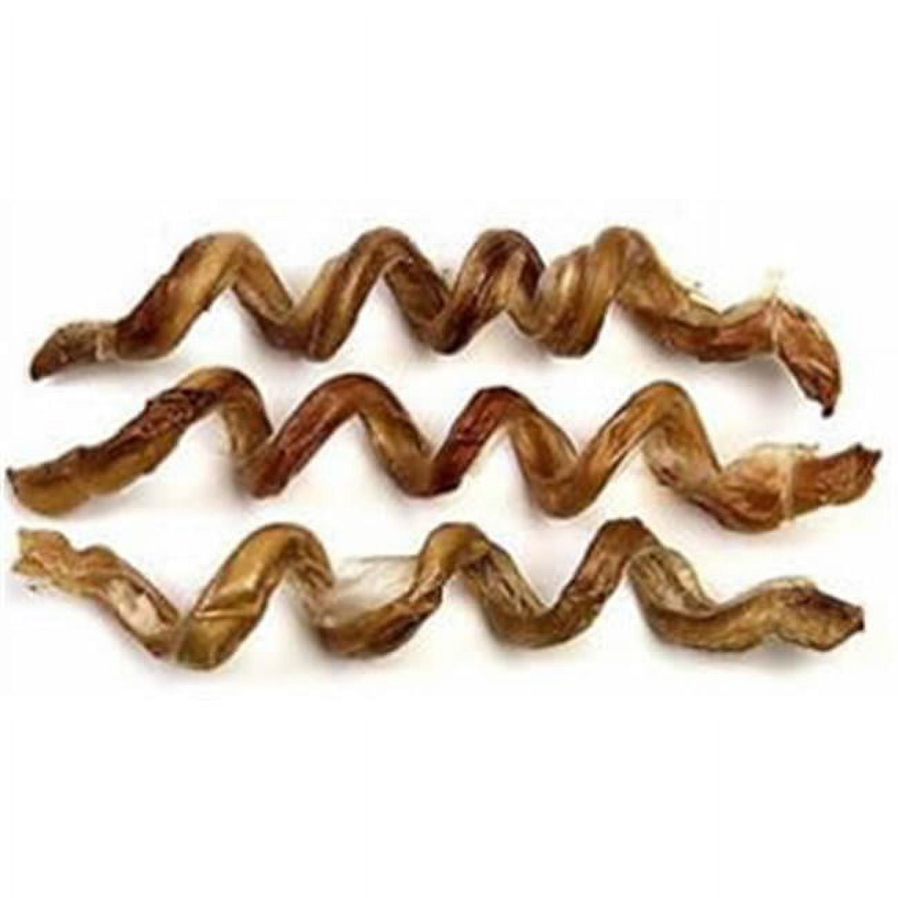 Jones Natural Chews Curly Q Bully Stick 10in Natural Beef Treat