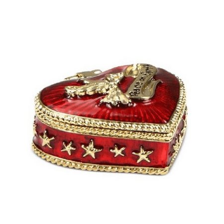 Jones New York Gold-Tone Peace on Earth Holiday Keepsake Box