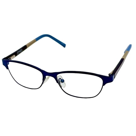 Jones New York Womens Rectangle Blue Metal J147 48mm