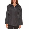 thumbnail image 1 of Jones New York Ladies' Parka in a Pocket (Black, Large), 1 of 4