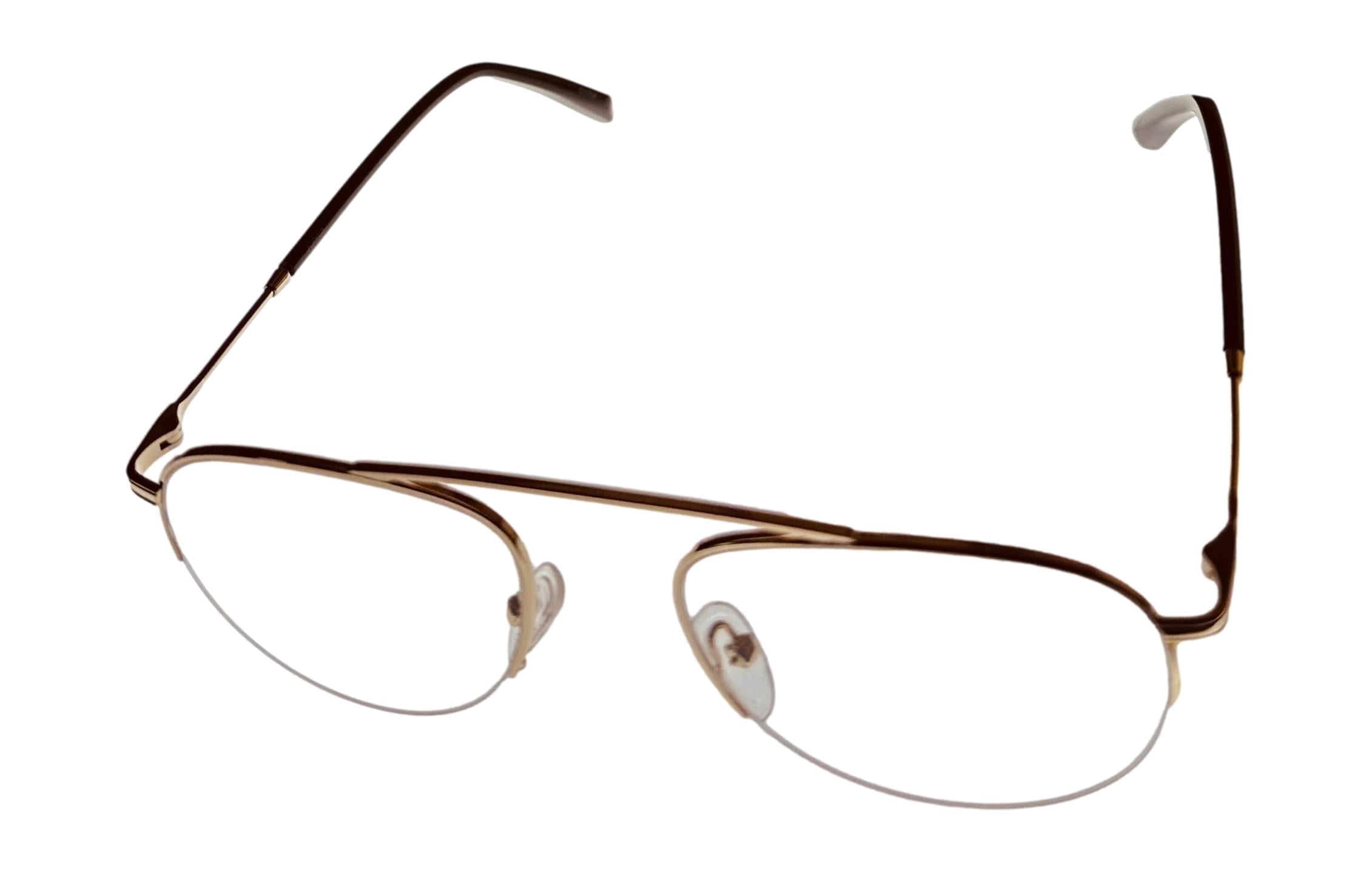 York Rimless Frame Jones New York Mens Gold Rimless Metal Eyewear Aviator Frame. J359 ...