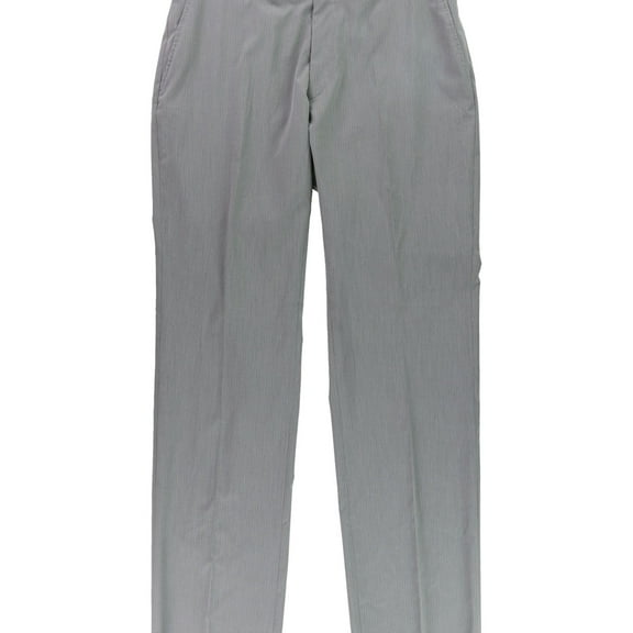 Jones New York Mens Pinstriped Dress Pants Slacks, Grey, 37.5W x 38L