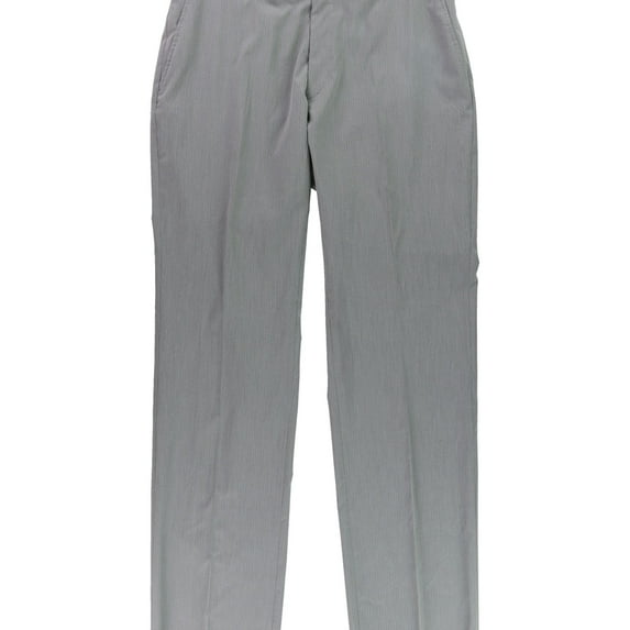 Jones New York Mens Pinstriped Dress Pants Slacks, Grey, 37.5W x 38L