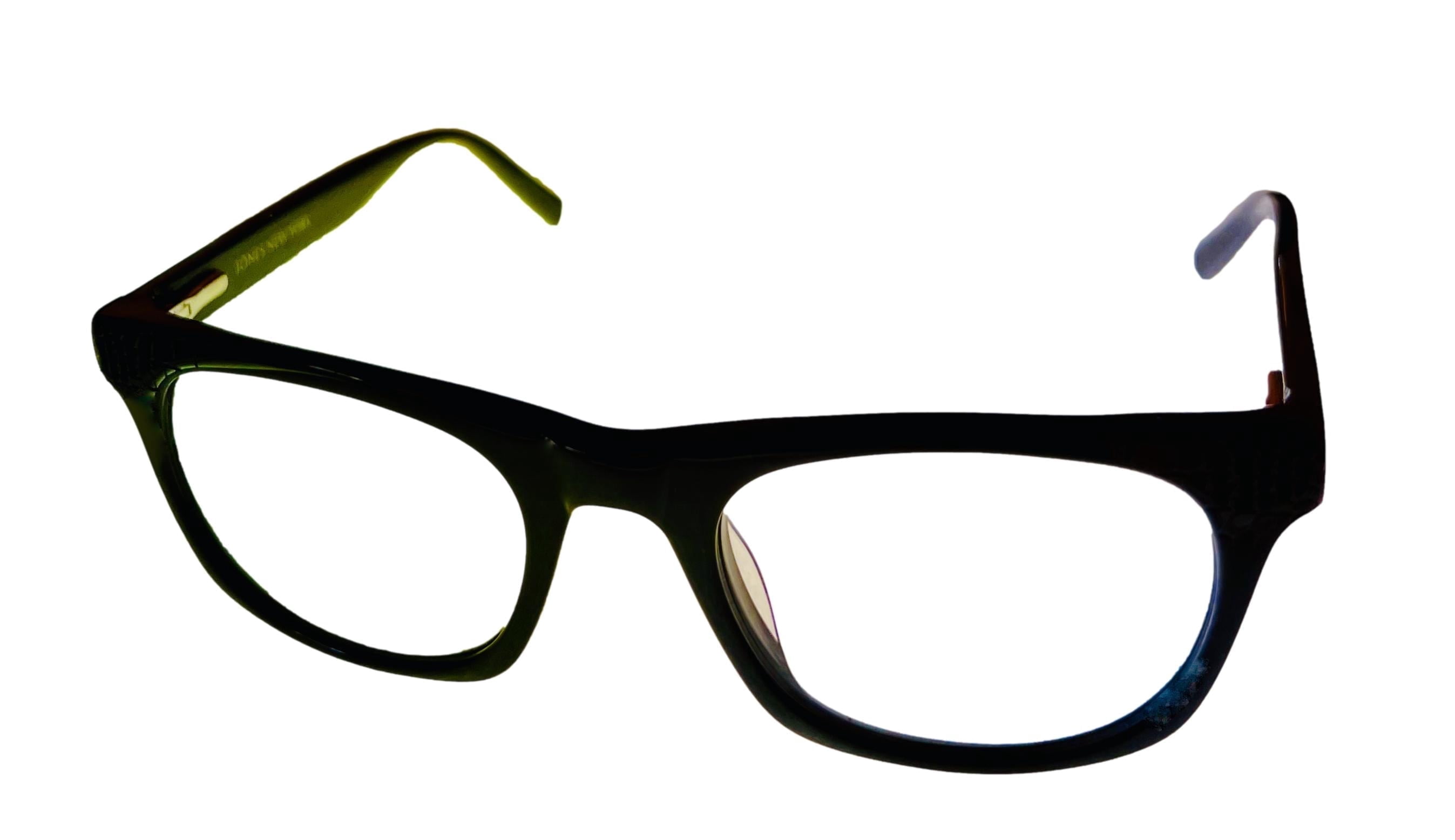 Jones New York Men's Plastic Soft Rectangle Eyeglass Frames J229, Black ...