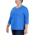thumbnail image 1 of Jones New York Plus Size Dolman Sleeve Tunic Electric Blue 2X, 1 of 1