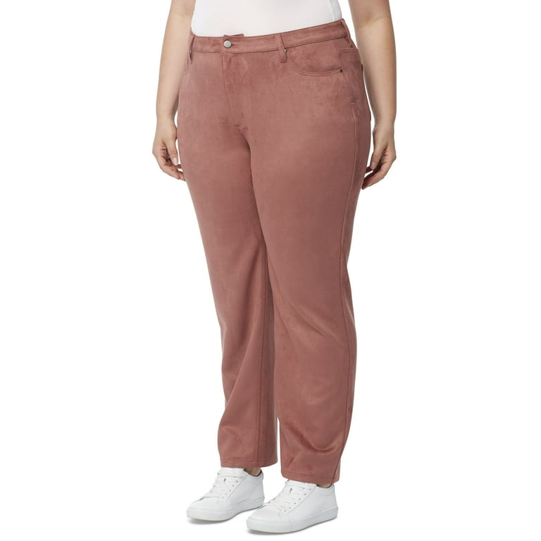 Plus Size Faux Suede Trousers Faux Suede Nydj Faux Leather