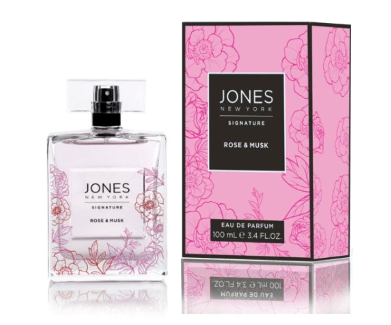 Jones New York Rose & Musk Eau De Parfum Fragrance for Women, 3.4 fl oz /  100 ml, 1 PC 