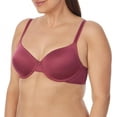 thumbnail image 1 of Jones New York Women's Everyday Wired T-Shirt Bra with Adjustable Straps 2-Pack, Size 34C, Maroon/Black, 1 of 6