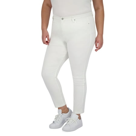 Jones New York Women's Lexington Skinny Jeans White Size 22W