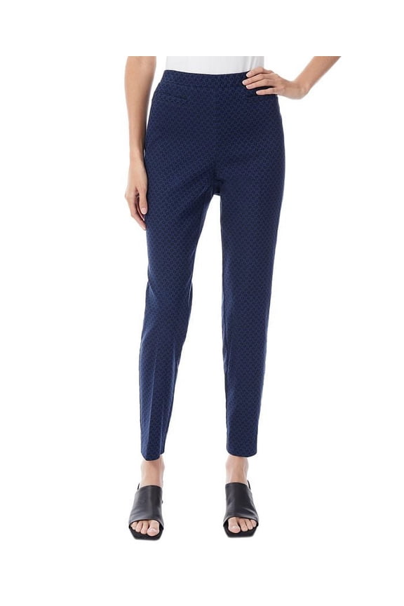 Women's Pull On Slim Ankle Pants Blue Size X-Large